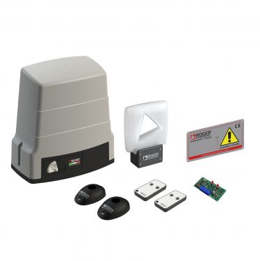 ROGER TECHNOLOGY KIT BH30/606/HS 24v BRUSHLESS Electric Sliding Gate Short Kit - 600kg