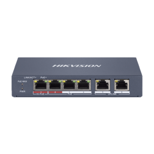 Hikvision 4 Port fast 100Mbps smart managed PoE switch
