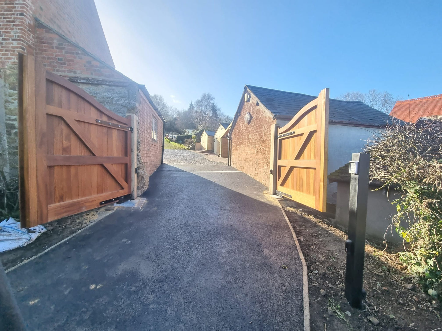 Wooden Security Driveway Gates Royal Leamington Spa - Swing Gate - Automatic Residential Gates - Double Gate for Driveway
