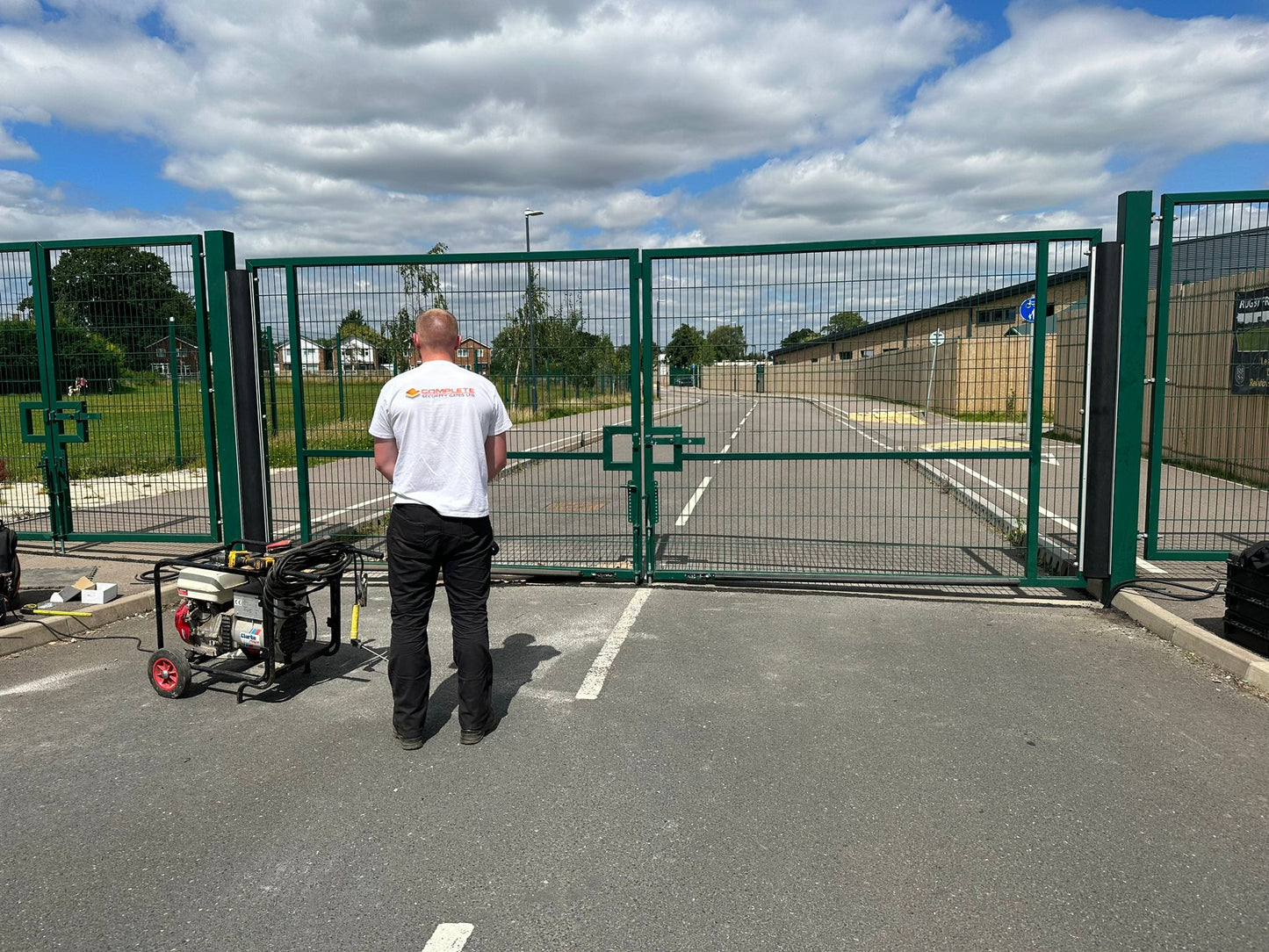 Automatic Commercial and Industrial Gates - Security Metal Gates with Access Control - Iron Metal Electric Driveway Gate