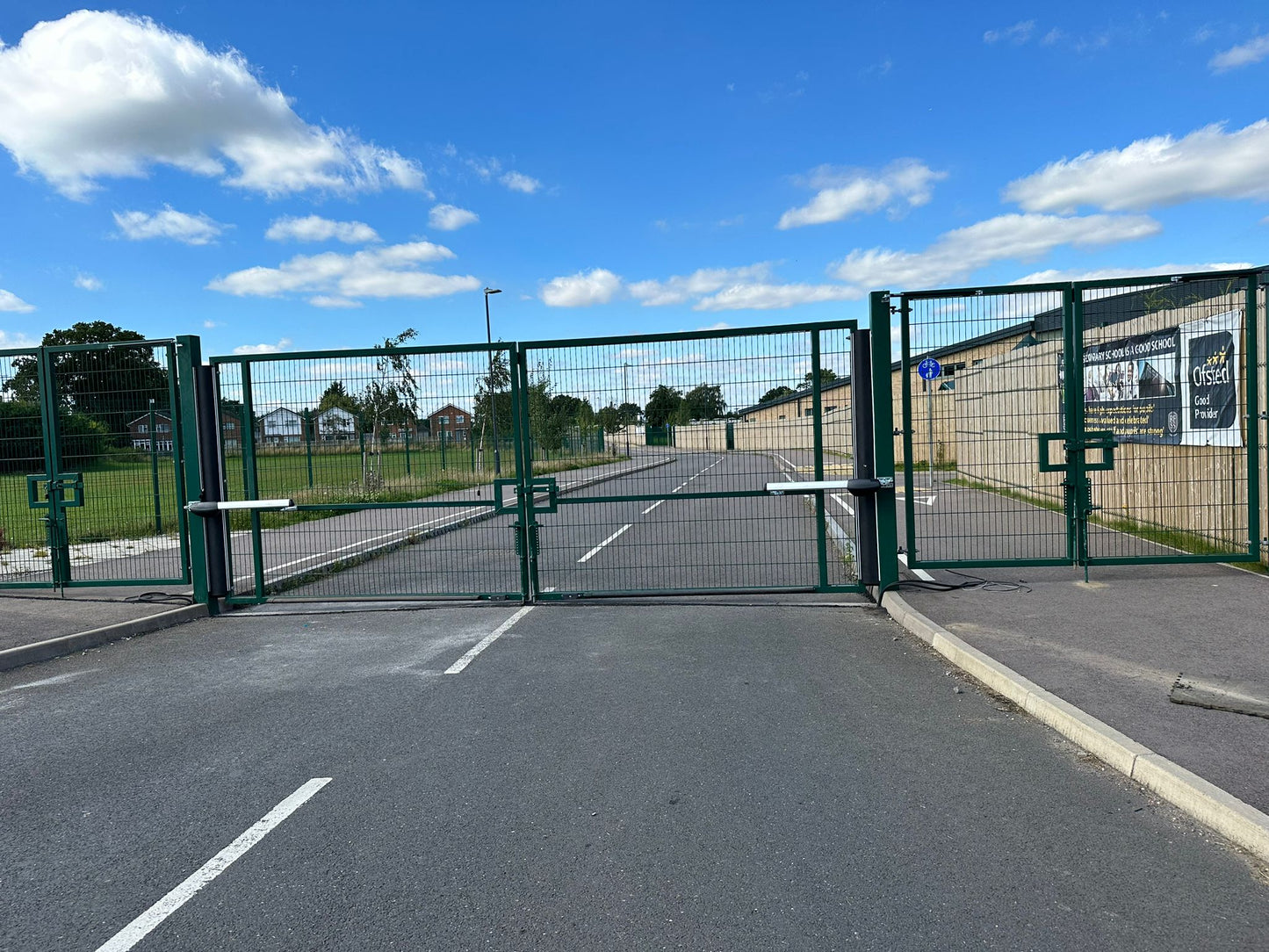 Automatic Commercial and Industrial Gates - Security Metal Gates with Access Control - Iron Metal Electric Driveway Gate