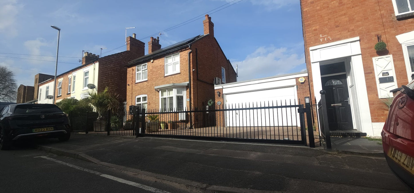 Electric Sliding Gate in Leicester - Security Gates for Homes - Gates with Keypad - Sliding Automated Metal Gate For Driveway