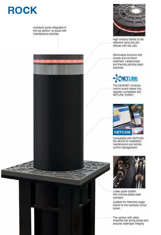 DEA ROCK Fixed Bollard - Height 700mm / Ø 275mm (ROCK/F)