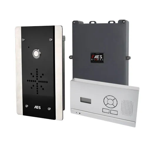 AES 603-HF-FB Flush Architectural Wireless Audio intercom with wall/desk mount Handset