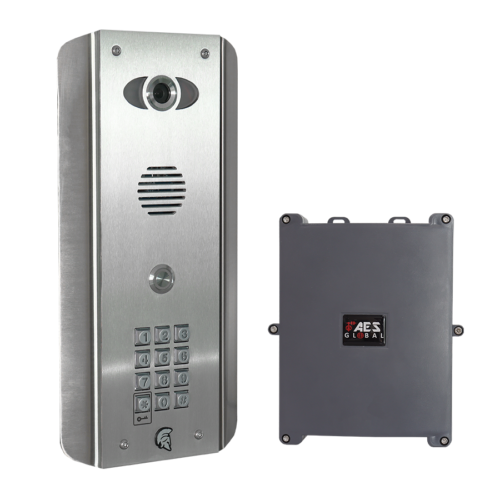 AES PRAE-4G-ASK-EU Praetorian 4G IP video intercom with keypad - stainless steel