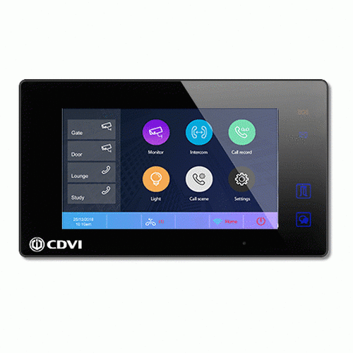 CDVI CDV4791S-DX-B 1 way black video entry intercom kit