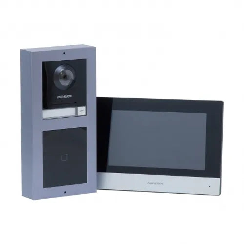 Hikvision 1 button IP video kit, touch and display and 7 inch monitor