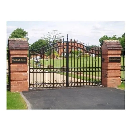 Steel driveway gate - The Fenwood Double Arch
