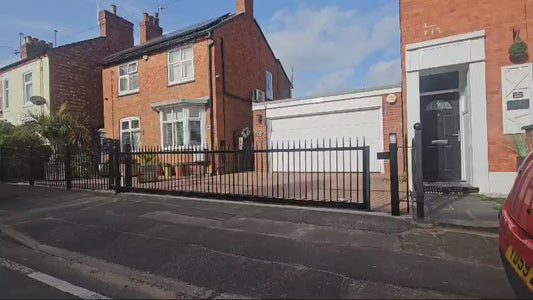 Electric Sliding Gate in Leicester - Security Gates for Homes - Gates with Keypad - Sliding Automated Metal Gate For Driveway