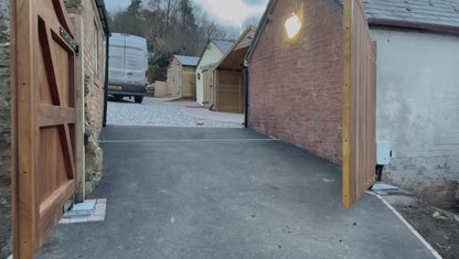 Wooden Security Driveway Gates Royal Leamington Spa - Swing Gate - Automatic Residential Gates - Double Gate for Driveway