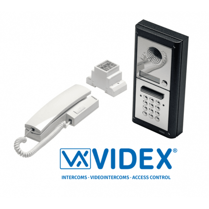 VIDEX DK4K-1S 4000 Series 1 way intercom and keypad