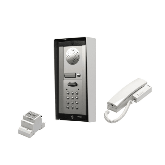 VIDEX DK8K-1S 1 way intercom with keypad