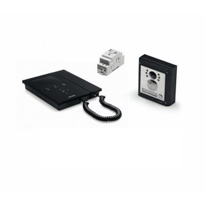 VIDEX IPVK-1S/98B 1 Button 4000 Series Surface Panel with Black Kristallo Video Monitor